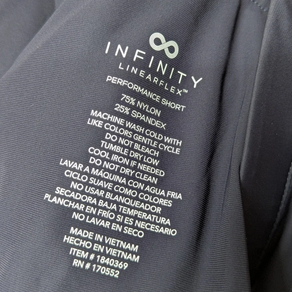 Infinity Performance Short Mens 40 Blue Linearflex Stretch Lightweight Active